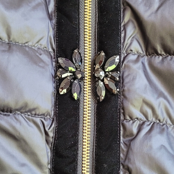 NWT Lilly Pulitzer Darcia Puffer Jacket Fitted Full Zipper Black Onyx Size 14 - Picture 7 of 14